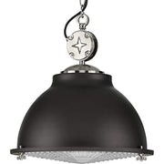 Progress P500212-143 Medal Collection One-Light Graphite Clear Patterned Glass Coastal Pendant Light Alternate Image.jpg