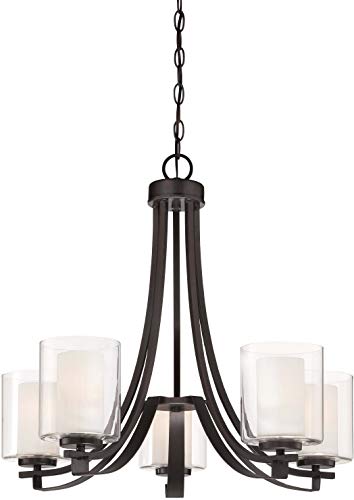 Minka-Lavery 4105-172 Parsons Studio Five Light Chandelier, Smoked Iron Alternate Image.jpg