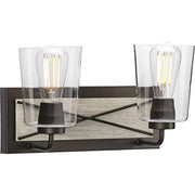 Progress P300230-143 Briarwood Collection Two-Light Graphite Clear Glass Coastal Bath Vanity Light Alternate Image.jpg