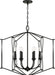 Capital Lighting 541661BI Bentley Six Light Foyer Pendant, Black Iron Alternate Image 4.jpg
