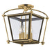 Hudson Valley 3610-AGB Hollis Four Light Semi Flush Mount, Aged Brass Alternate Image.jpg