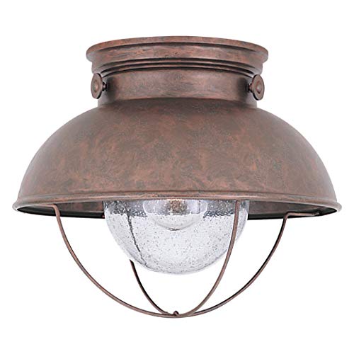 Generation Lighting 8869-44 Sebring One Light Outdoor Flush Mount, Weathered Copper Alternate Image.jpg