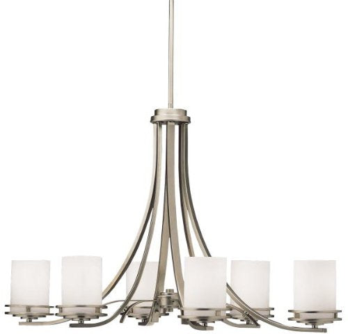 Kichler 1673NI Hendrik Six Light Chandelier, Brushed Nickel Alternate Image.jpg