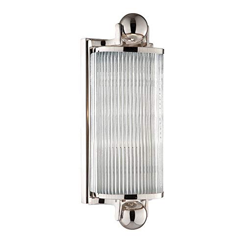 Hudson Valley 851-PN Mclean One Light Bath Bracket, Polished Nickel Alternate Image.jpg