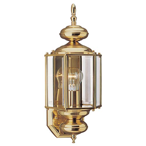 Generation Lighting 8510-02 Classico One Light Outdoor Wall Lantern, Polished Brass Alternate Image.jpg