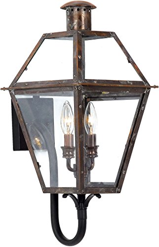 Quoizel RO8311AC Rue De Royal Two Light Outdoor Wall Lantern, Aged Copper Alternate Image.jpg