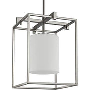 Progress P500274-031 Chadwick Collection One-Light Matte Black Etched Opal Glass Modern Pendant Light Alternate Image.jpg