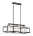 Kichler 49805WZC Wright Three Light Outdoor Linear Chandelier, Weathered Zinc Alternate Image.jpg