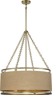 Minka-Lavery 3866-695 Windward Passage Six Light Pendant, Soft Brass Alternate Image.jpg