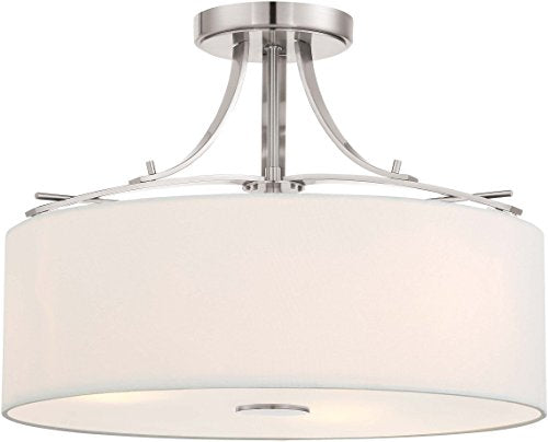 Minka-Lavery 3307-84 Poleis Three Light Semi Flush Mount, Brushed Nickel Alternate Image.jpg