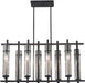 Generation Lighting F2630/8AF/BS Ethan Eight Light Chandelier, Antique Forged Iron / Brushed Steel Alternate Image.jpg