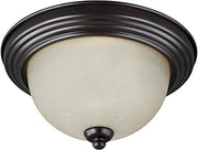 Generation Lighting 77065EN3-710 Geary Three Light Flush Mount, Bronze Alternate Image.jpg