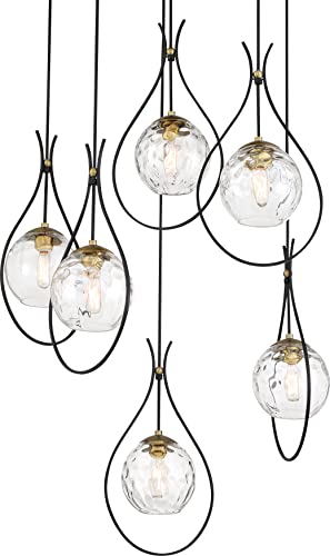 Minka-Lavery 1536-726 Cody Six Light Pendant, Coal And Soft Brass Alternate Image.jpg