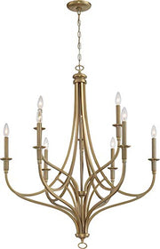 Minka-Lavery 1099-740 Covent Park Nine Light Chandelier, Brushed Honey Gold Alternate Image.jpg