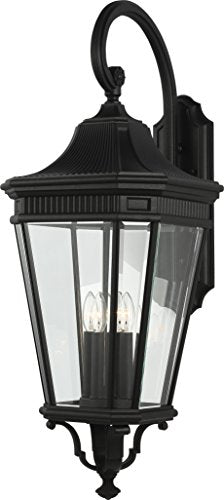Generation Lighting OL5405BK Cotswold Lane Four Light Wall Lantern, Black Alternate Image.jpg
