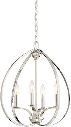 Minka-Lavery 4984-613 Tilbury Four Light Pendant, Polished Nickel Alternate Image.jpg