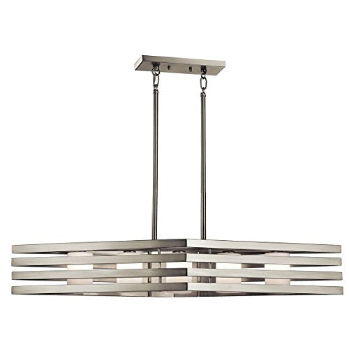 Kichler 43687NI Realta Five Light Linear Chandelier, Brushed Nickel Alternate Image.jpg