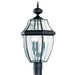 Generation Lighting 8239-12 Lancaster Three Light Outdoor Post Lantern, Black Alternate Image.jpg