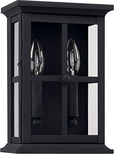 Capital Lighting 926421BK Mansell Two Light Outdoor Wall Lantern, Black Alternate Image.jpg