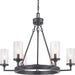Progress P400164-143 Gresham Collection Six-Light Graphite Clear Seeded Glass Farmhouse Chandelier Light Alternate Image.jpg
