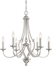 Minka-Lavery 3336-84 Savannah Row Six Light Chandelier, Brushed Nickel Alternate Image 2.jpg