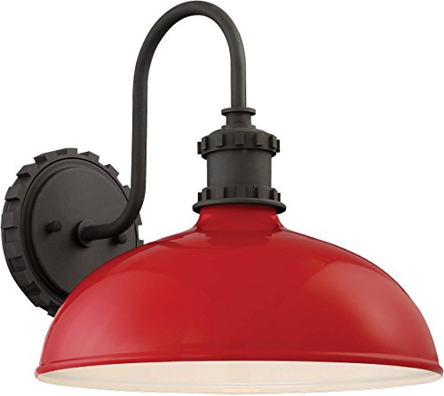 Minka-Lavery 71251-640 Escudilla One Light Outdoor Wall Mount, Red Glass Alternate Image.jpg