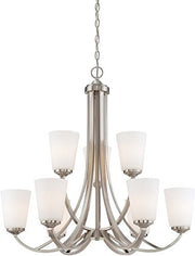 Minka-Lavery 4969-84 Overland Park Nine Light Chandelier, Brushed Nickel Alternate Image.jpg