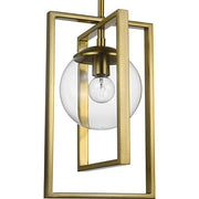 Progress P500283-109 Atwell Collection One-Light Brushed Bronze Clear Glass Luxe Pendant Light Alternate Image.jpg