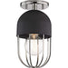 Mitzi H145601-PN/BK Haley One Light Flush Mount, Polished Nickel/Black Alternate Image.jpg