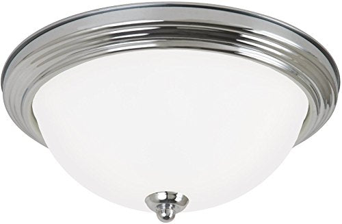 Generation Lighting 77065EN3-05 Geary Three Light Flush Mount, Chrome Alternate Image.jpg