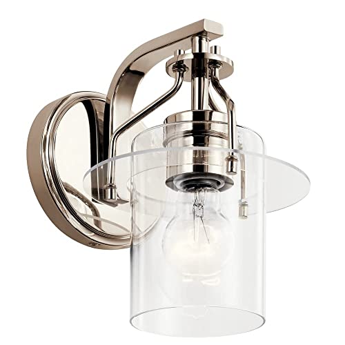 Kichler 55077PN Everett One Light Wall Sconce, Polished Nickel Alternate Image 4.jpg