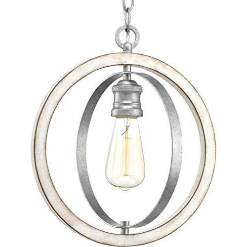 Progress P500092-141 Conestee Collection One-Light Galvanized Finish Farmhouse Pendant Light Alternate Image.jpg