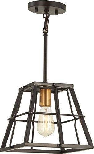 Minka-Lavery 4761-416 Keeley Calle One Light Mini Pendant, Painted Bronze W/Natural Brush Alternate Image 2.jpg