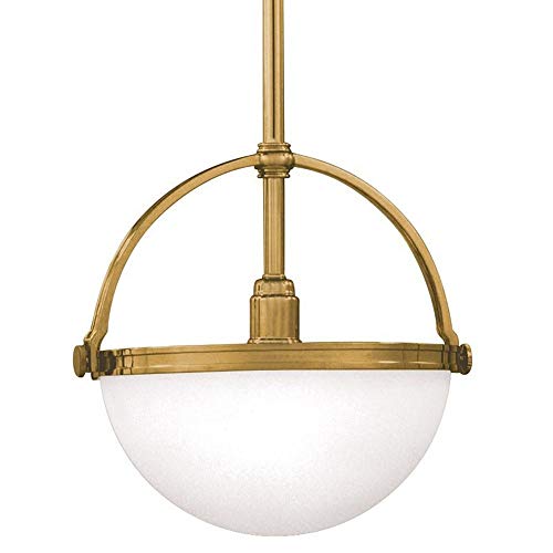 Hudson Valley 3312-AGB Stratford One Light Pendant, Aged Brass Alternate Image.jpg