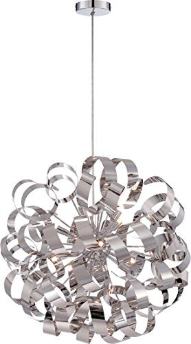 Quoizel RBN2823C Ribbons 12 Light Pendant, Polished Chrome Alternate Image.jpg