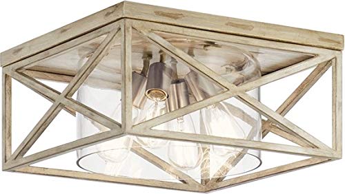 Kichler 44084DAW Moorgate Four Light Flush Mount, Distressed Antique White Alternate Image 3.jpg