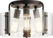 Kichler 42954OZ Thoreau Three Light Semi Flush Mount, Olde Bronze Alternate Image.jpg