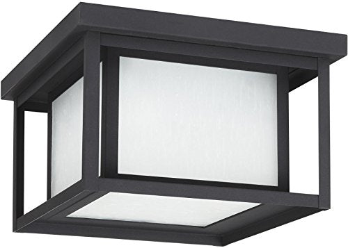 Generation Lighting 7903997S-12 Hunnington LED Outdoor Flush Mount, Black Alternate Image.jpg