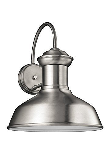 Generation Lighting 8647701-04 Fredricksburg One Light Outdoor Wall Lantern, Satin Aluminum Alternate Image.jpg