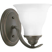 Progress P3190-20 Trinity Collection One-Light Antique Bronze Etched Glass Traditional Bath Vanity Light Alternate Image.jpg