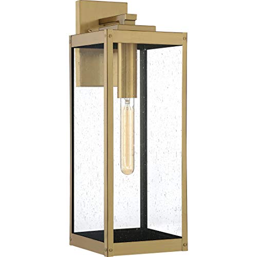 Quoizel WVR8407A Westover One Light Outdoor Wall Lantern, Antique Brass Alternate Image.jpg