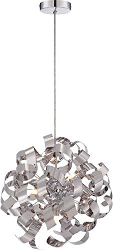 Quoizel RBN2817C Ribbons Five Light Pendant, Polished Chrome Alternate Image.jpg