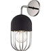 Mitzi H145101-PN/BK Haley One Light Wall Sconce, Polished Nickel/Black Alternate Image.jpg