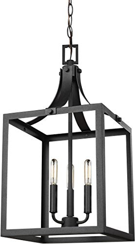 Generation Lighting 5240603EN-12 Labette Three Light Hall / Foyer, Black Alternate Image.jpg