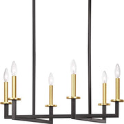 Progress P400113-143 Blakely Collection Six-Light Graphite Modern Chandelier Light Alternate Image.jpg