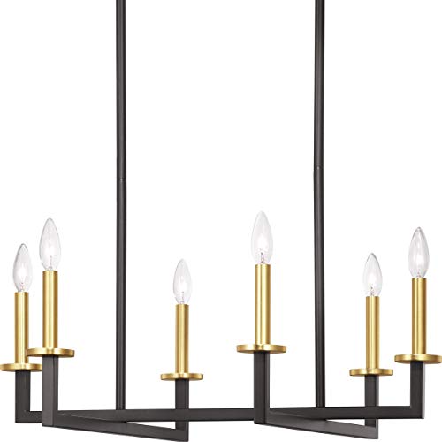 Progress P400113-143 Blakely Collection Six-Light Graphite Modern Chandelier Light Alternate Image.jpg