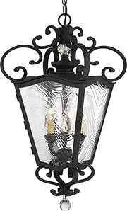 Minka-Lavery 9334-661 Brixton Ivy Three Light Outdoor Chain Hung, Coal W/Honey Gold Highlight Alternate Image.jpg