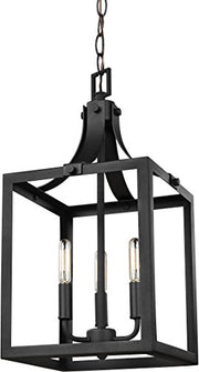 Generation Lighting 5140603EN-12 Labette Three Light Hall / Foyer, Black Alternate Image.jpg