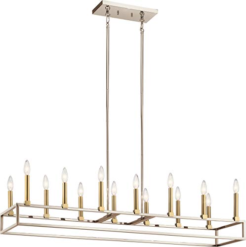 Kichler 44111PN Finet 14 Light Linear Chandelier, Polished Nickel Alternate Image.jpg