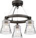 Minka-Lavery 2735-709 Graham Avenue Three Light Semi Flush Mount, Smoked Iron And Brushed Nickel Alternate Image.jpg